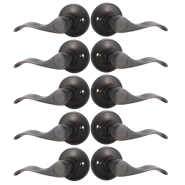 Probrico Dummy Door Levers Wave Style Door Handles Oil Rubbed Bronze